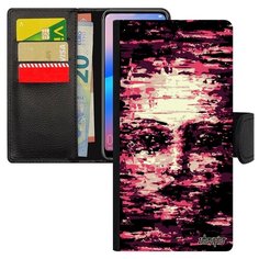 Чехол-книжка на смартфон Huawei P20 Pro уникальный дизайн Женское лицо Интеллект Иллюзия Utaupia