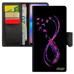 Чехол-книжка на смартфон Samsung Galaxy A50 французский дизайн Бесконечность Красота Love Utaupia