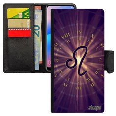 Чехол-книжка на смартфон Хуавей P20 Про французский дизайн Гороскоп Zodiac Созвездие Utaupia