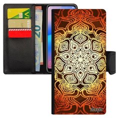 Чехол книжка на смартфон Хуавей P20 Про уникальный дизайн Мандала Буддизм Мегалит Utaupia