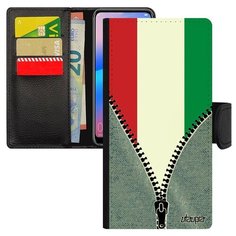 Чехол-книжка на смартфон Huawei P20 Pro, "Флаг Венгрии на молнии" Путешествие Патриот Utaupia