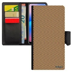 Чехол-книжка на смартфон Xiaomi Redmi 6a оригинальный дизайн Зигзаг Мираж Мотив Utaupia