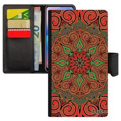 Чехол книжка на смартфон Apple iPhone 7 уникальный дизайн Мандала Радуга Восточный Utaupia