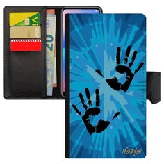 Чехол книжка на смартфон Samsung Galaxy S10e уникальный дизайн Отпечаток ладони Раста Рука Utaupia