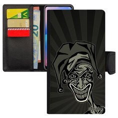 Чехол-книжка на смартфон Xiaomi Redmi note 6 Pro французский дизайн Джокер Комиксы Joker Utaupia