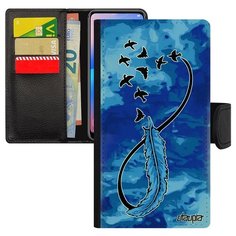 Чехол книжка на смартфон Apple iPhone 7 Plus оригинальный дизайн Бесконечность Сердце Вечный Utaupia