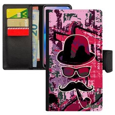 Чехол книжка на смартфон Самсунг Галакси S10Е уникальный дизайн Мистер усы Чаплин Шляпа Utaupia