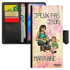 Чехол-книжка на смартфон Хуавей P20 Про французский дизайн Не могу - стала крестной! Пародия Utaupia