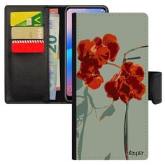 Чехол-книжка на смартфон Samsung Galaxy A10 уникальный дизайн Цветы Аромат Букет Utaupia