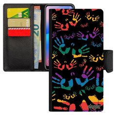 Чехол-книжка на смартфон Хуавей P20 Лайт уникальный дизайн Отпечаток ладони Rasta Arm Utaupia