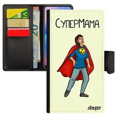 Чехол-книжка на смартфон Эпл Айфон 7 Плюс уникальный дизайн Супермама Семья Комикс Utaupia