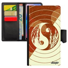 Чехол-книжка на смартфон Xiaomi mi 8 lite уникальный дизайн Инь и Ян Буддизм Экилибр Utaupia