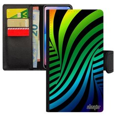 Чехол книжка на смартфон Эпл Айфон 8 Плюс французский дизайн Иллюзия торнадо Водоворот Utaupia