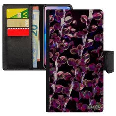 Чехол книжка на смартфон Ксиаоми Ми 8 Лайт уникальный дизайн Ветви Сакура Листья Utaupia