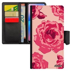 Чехол книжка на смартфон Huawei P20 Lite французский дизайн Цветы Акварель Запах Utaupia