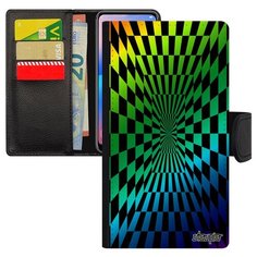 Чехол-книжка на смартфон Apple iPhone 8 французский дизайн Иллюзия шахмат Графический Utaupia