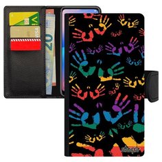Чехол-книжка на смартфон Xiaomi Redmi note 6 Pro уникальный дизайн Отпечаток ладони Rasta Рука Utaupia