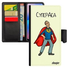 Чехол-книжка на смартфон Samsung Galaxy A40 уникальный дизайн Супердед Дедушка Комичный Utaupia