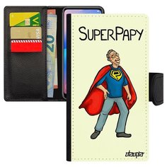 Чехол-книжка на смартфон Apple iPhone X французский дизайн Супердед Семья Дедуля Utaupia