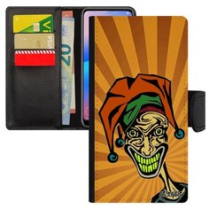 Чехол книжка на смартфон Huawei P20 Lite оригинальный дизайн Джокер Joker Пасьянс Utaupia