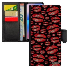 Чехол книжка на смартфон Samsung Galaxy S8, "Губы" Впечатление Гламур Utaupia