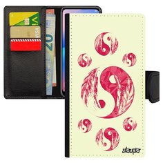 Чехол книжка на смартфон Apple iPhone XR французский дизайн Инь и Ян Гармония Символ Utaupia