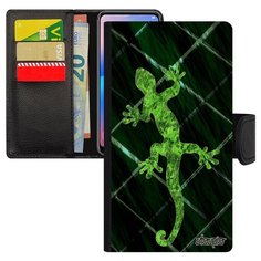 Чехол-книжка на смартфон Samsung Galaxy A5 2017 оригинальный дизайн Саламандра Огненная Тритон Utaupia