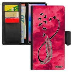 Чехол книжка на смартфон Samsung Galaxy A40 уникальный дизайн Бесконечность Love Вечный Utaupia