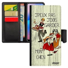 Чехол-книжка на смартфон Huawei P20 Pro оригинальный дизайн Не могу - у меня собака! Utaupia