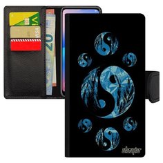 Чехол книжка на смартфон Apple iPhone XR оригинальный дизайн Инь и Ян Буддизм Экилибр Utaupia