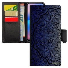 Чехол книжка на смартфон Huawei P30 Lite уникальный дизайн Мандала Радуга Индийский Utaupia