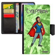 Чехол-книжка на смартфон Samsung Galaxy S10e оригинальный дизайн Супермама Супергерой Мама Utaupia