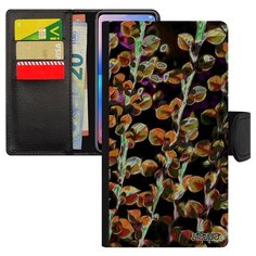 Чехол книжка на смартфон Samsung Galaxy S7 оригинальный дизайн Ветви Цветочный Сакура Utaupia