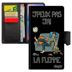 Чехол-книжка на смартфон Apple iPhone XS, "Не могу - мне лень!" Симуляция Карикатура Utaupia