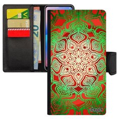 Чехол книжка на смартфон Apple iPhone XS французский дизайн Мандала Антистресс Радуга Utaupia