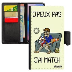 Чехол-книжка на смартфон Apple iPhone 8 Plus, "Не могу - у меня матч!" Комикс Юмор Utaupia