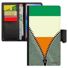 Чехол-книжка на смартфон iPhone XR, "Флаг Кот-дИвуар на молнии" Страна Патриот Utaupia