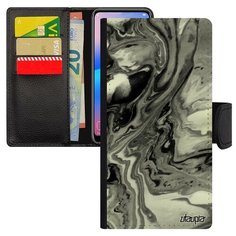 Чехол-книжка на смартфон Samsung Galaxy S7 Edge, "Волны" Текстура Краски Utaupia