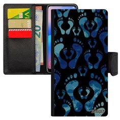 Чехол-книжка на смартфон Самсунг Галакси A40 уникальный дизайн След стопы Младенец Первенец Utaupia