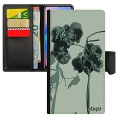 Чехол книжка на смартфон Эпл Айфон 8 уникальный дизайн Цветы Аромат Флора Utaupia