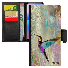 Чехол-книжка на смартфон Самсунг Галакси S8 французский дизайн Колибри Природа Маленький Utaupia