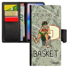 Чехол-книжка на смартфон Galaxy A50, "Не могу - у меня баскетбол!" Игра Шутка Utaupia