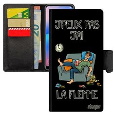 Чехол-книжка на смартфон Samsung Galaxy A40, "Не могу - мне лень!" Симуляция Юмор Utaupia