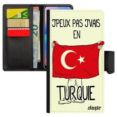 Чехол книжка на смартфон Redmi note 6 Pro, "Еду в Турцию" Путешествие Туризм Utaupia