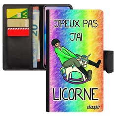 Чехол-книжка на смартфон iPhone X, "Не могу - у меня единорог!" Повод Сказка Utaupia