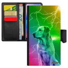 Чехол-книжка на смартфон Samsung Galaxy S10e уникальный дизайн Лабрадор Поводырь Зверь Utaupia