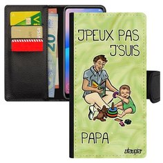 Чехол книжка на смартфон Samsung Galaxy A40, "Не могу - стал папой!" Юмор Папуля Utaupia