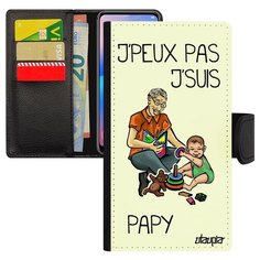 Чехол-книжка на смартфон Apple iPhone XS, "Не могу - стал дедом!" Отговорка Карикатура Utaupia