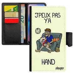 Чехол книжка на смартфон iPhone X, "Не могу - смотрю гандбол!" Юмор Повод Utaupia