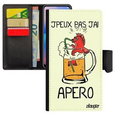 Чехол книжка на смартфон Apple iPhone XR, "Не могу - у меня аперитив!" Повод Юмор Utaupia